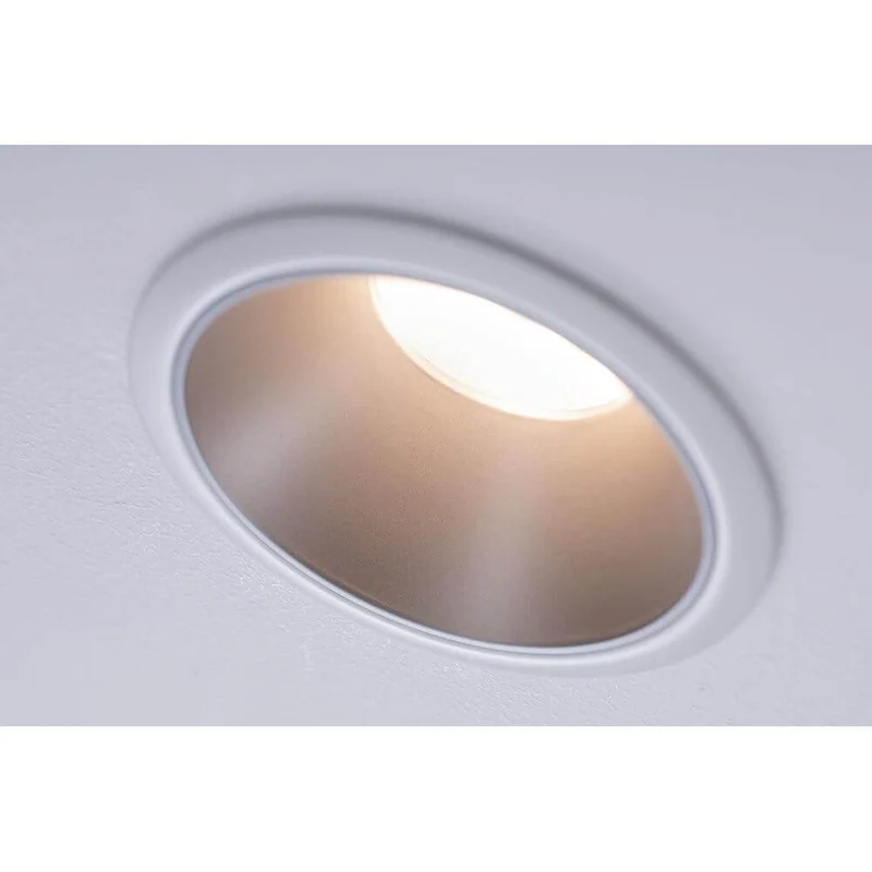 LED Einbauleuchte Cole LED Rund 8,8cm Weiß, Silber