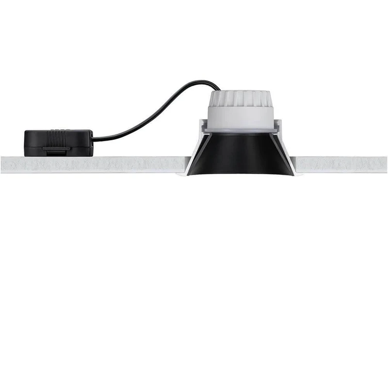 LED Einbauleuchte Cole LED Rund 8,8cm Schwarz, Silber