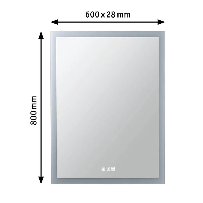 LED HomeSpa Mirra Leuchtspiegel CCT Wärme Dimmbar & Heizbar