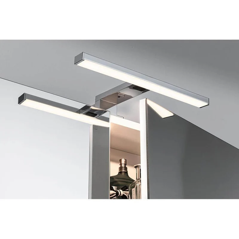 LED HomeSpa Spiegelleuchte Selo Weiß, Chrom