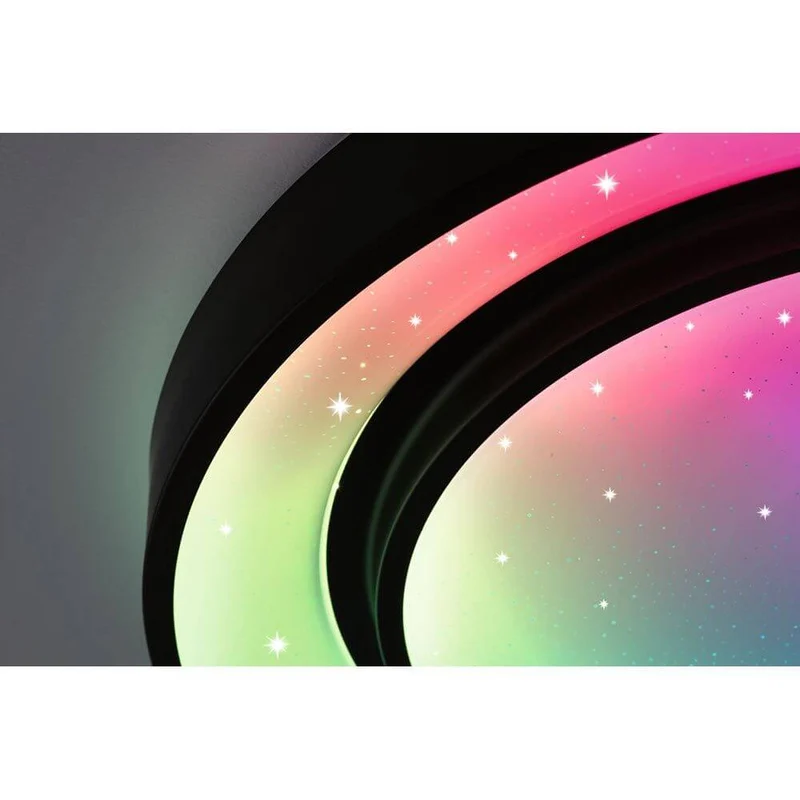 LED Deckenleuchte Rainbow RGB Schwarz Ø 47,5cm