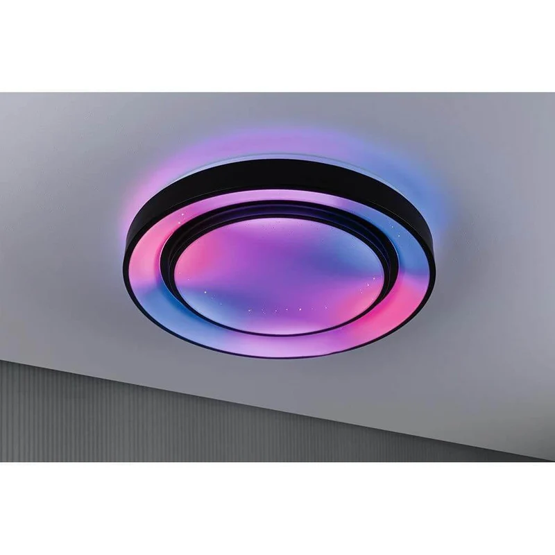 LED Deckenleuchte Rainbow RGB Schwarz Ø 47,5cm