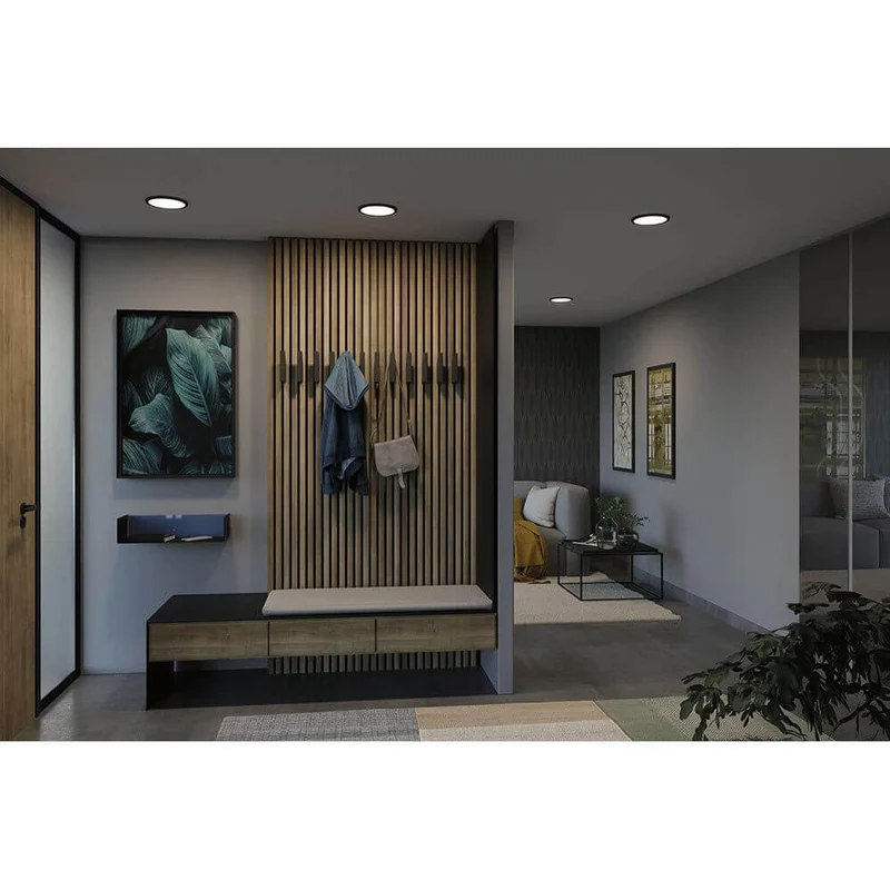 VariFit Areo LED Einbaupanel Schwarz mit 3 Stufen-Dimmer