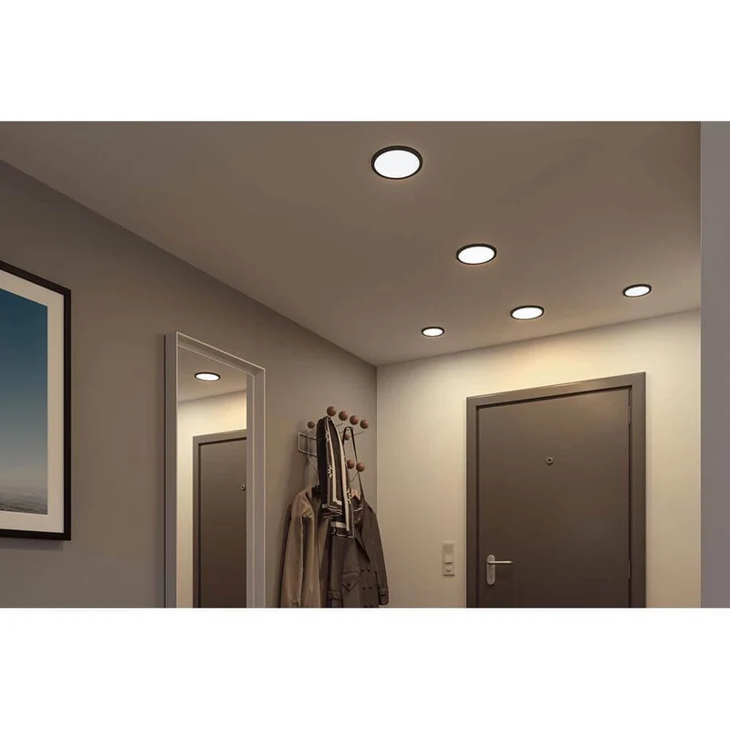 VariFit LED Einbaupanel Areo Rund Ø 11,8 Schwarz