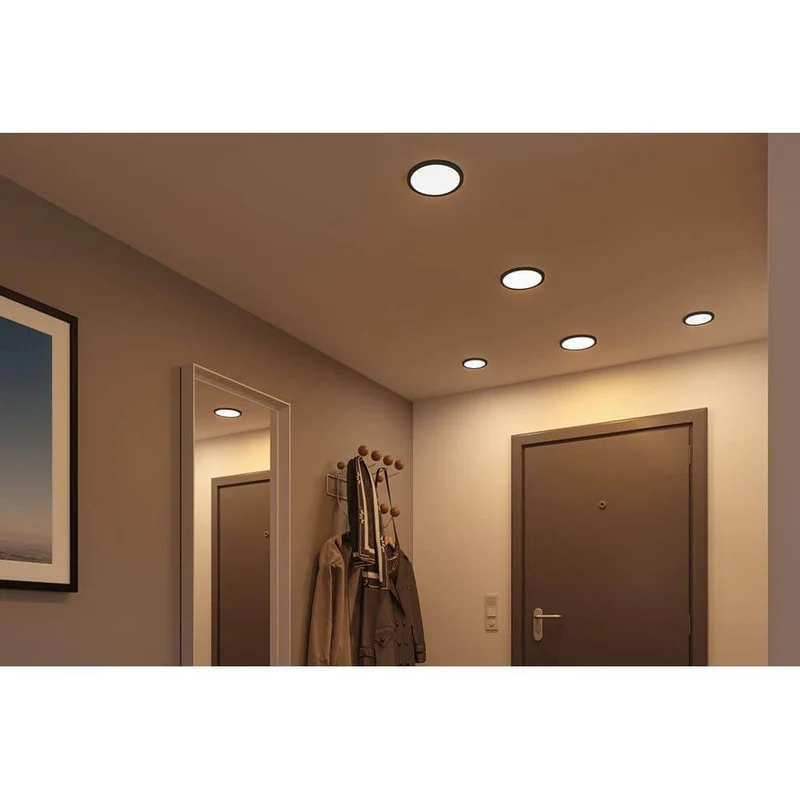 VariFit LED Einbaupanel Areo Rund Schwarz