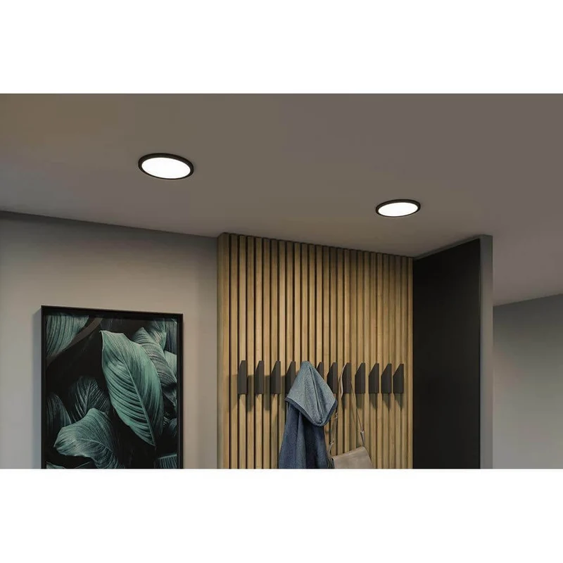 VariFit LED Einbaupanel Areo Rund Schwarz