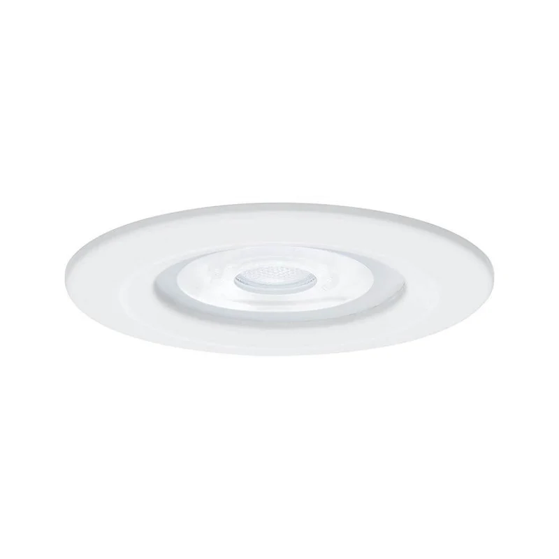 LED Einbauleuchte Nova Basis-Set Starr Rund Ø 7,8cm Weiß-Matt