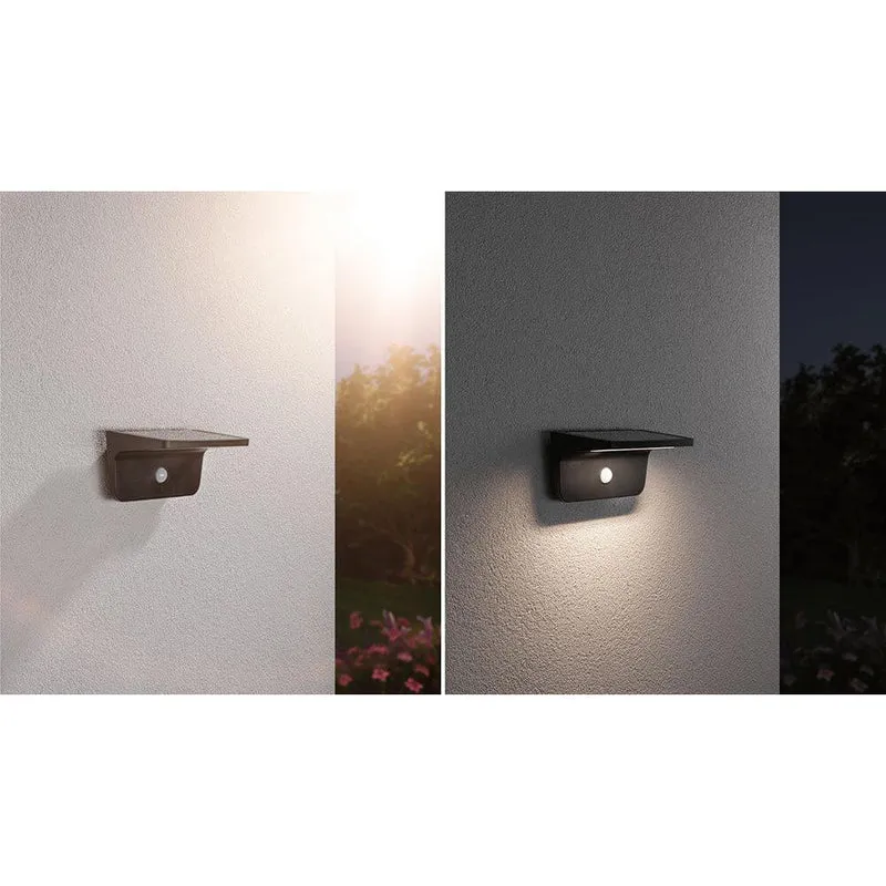 Solar LED Sensor Außenwandampe Cyrus mit Orientierungslicht