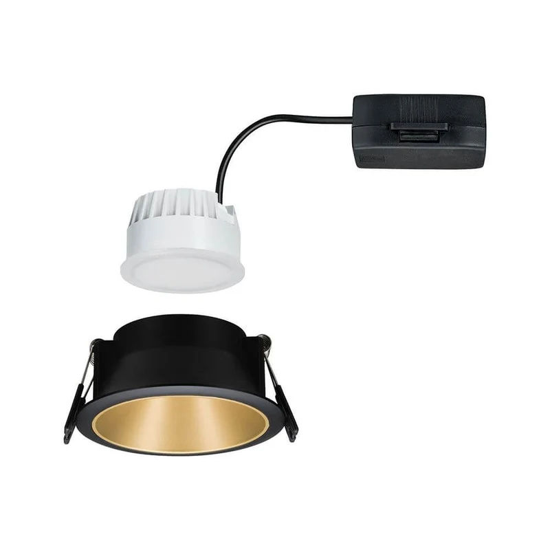 LED Einbauleuchte Cole Schwarz, Gold