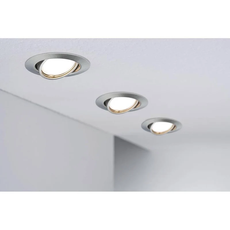 Einbauleuchte Base 10er Basis-Set Schwenkbar Ø 9cm Metall