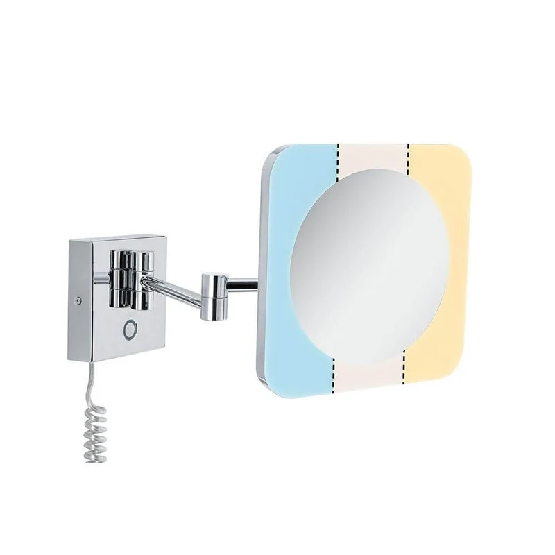 LED HomeSpa Kosmetikspiegel Jora Dim-to-Warm Chrom, Weiß