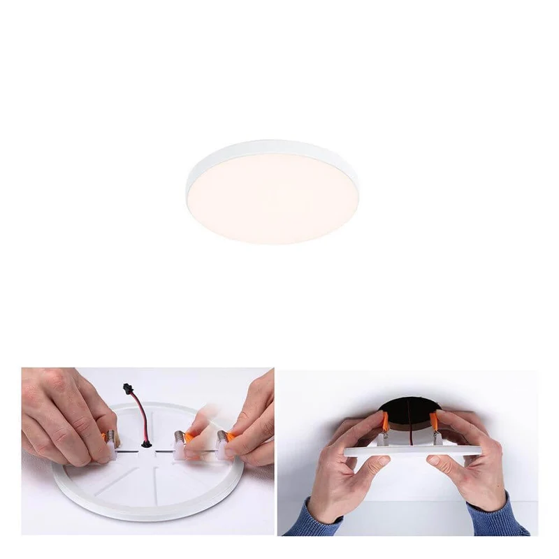 VariFit LED Einbaupanel Veluna Edge Ø 9cm Dimmbar Weiß
