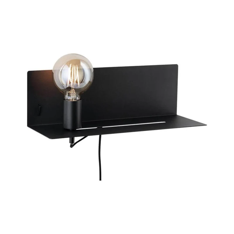 Wandleuchte Devara USB Schwarz