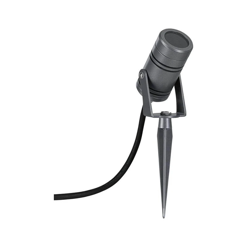 LED Gartenstrahler Radon Grau Metall IP65