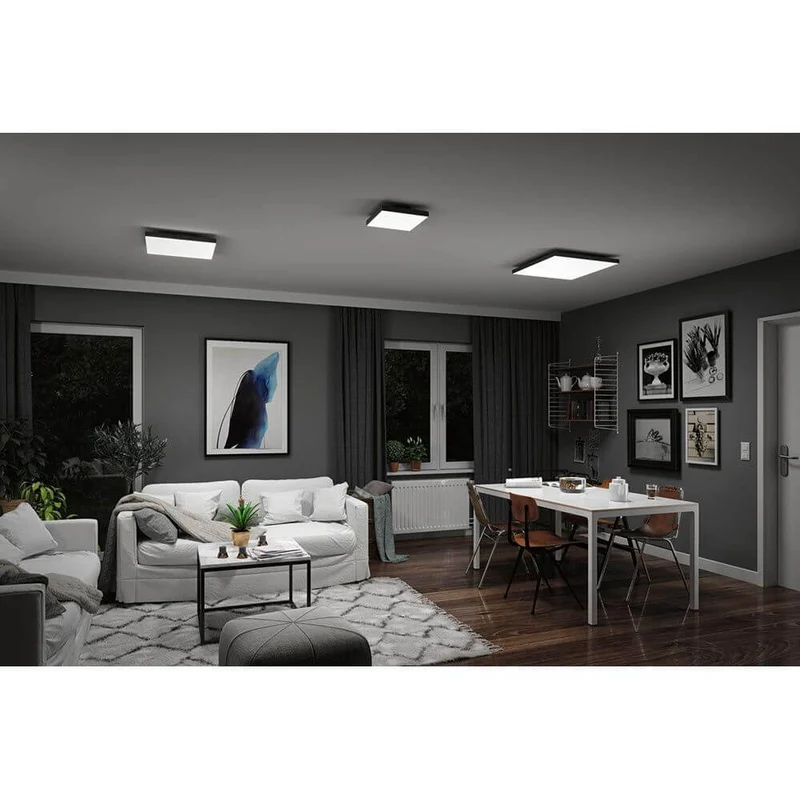 LED Panel Velora Rainbow RGBW Dynamisch Schwarz