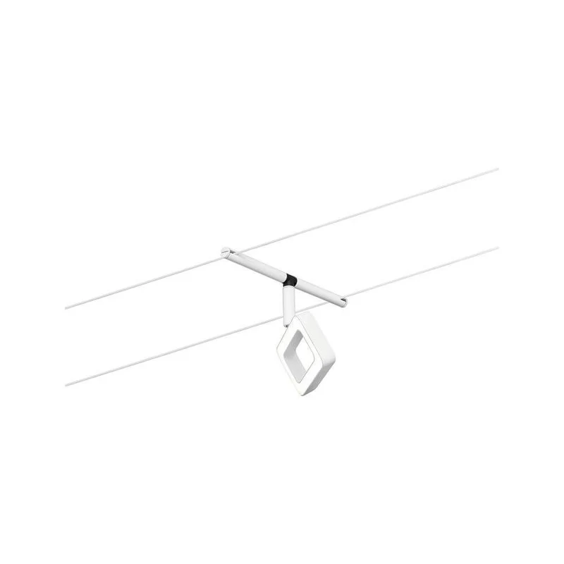 CorDuo LED Seilsystem Frame Basis-Set Weiß-Matt, Chrom