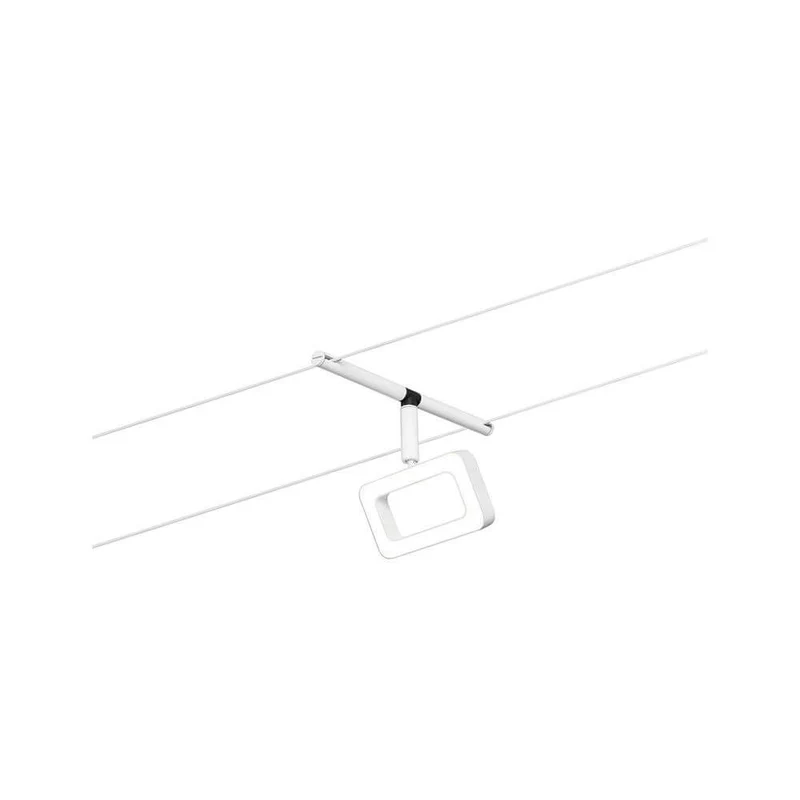 CorDuo LED Seilsystem Frame Basis-Set Weiß-Matt, Chrom