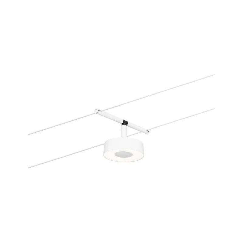 CorDuo LED Seilsystem Circle Einzelspot Weiß-Matt, Chrom