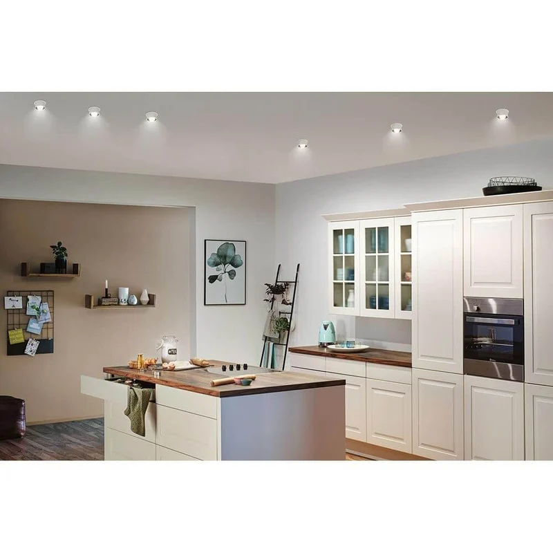 LED Einbauleuchte Stufen-Dimmer Gil LED Basis-Set Schwarz, Weiß