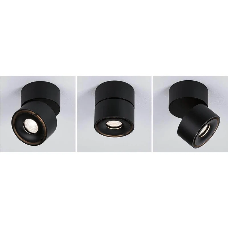 LED Decken Strahler Spircle Schwarz-Matt