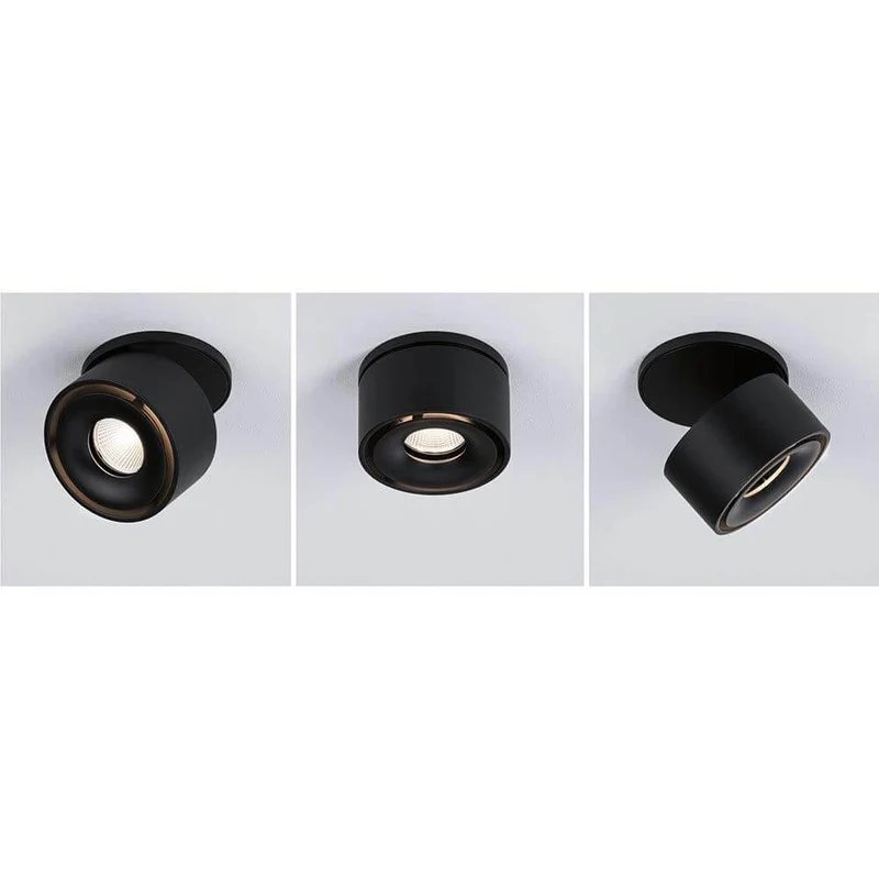 LED Einbauleuchte Spircle Schwarz-Matt