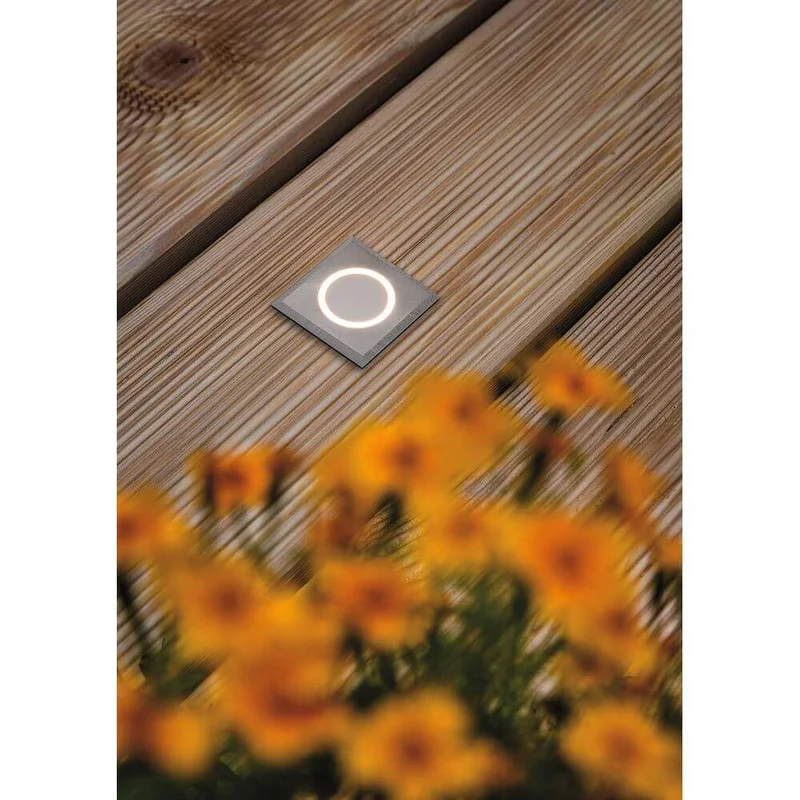 House LED Boden Einbaulampe Gebürsteter Edelstahl IP67