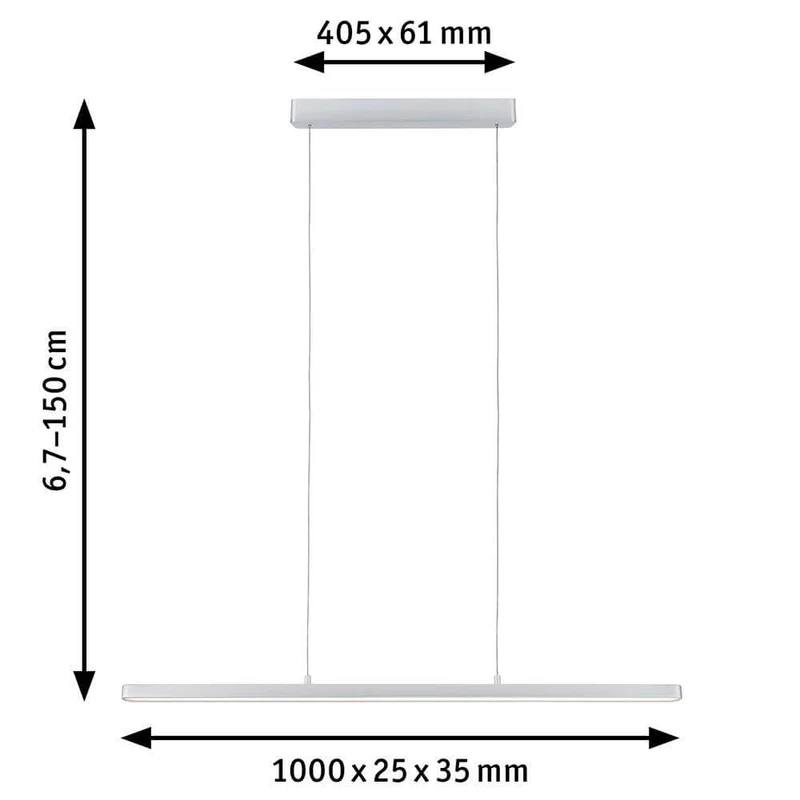 LED Pendelleuchte Lento 100cm
