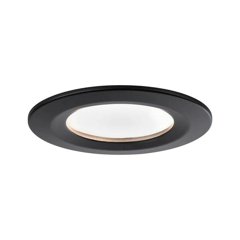 LED Einbauleuchte 3er Basis-Set Nova Rund Ø 7,8cm Schwarz