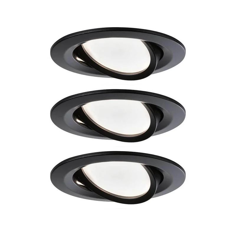 LED Einbauleuchte Nova LED Schwarz-Matt
