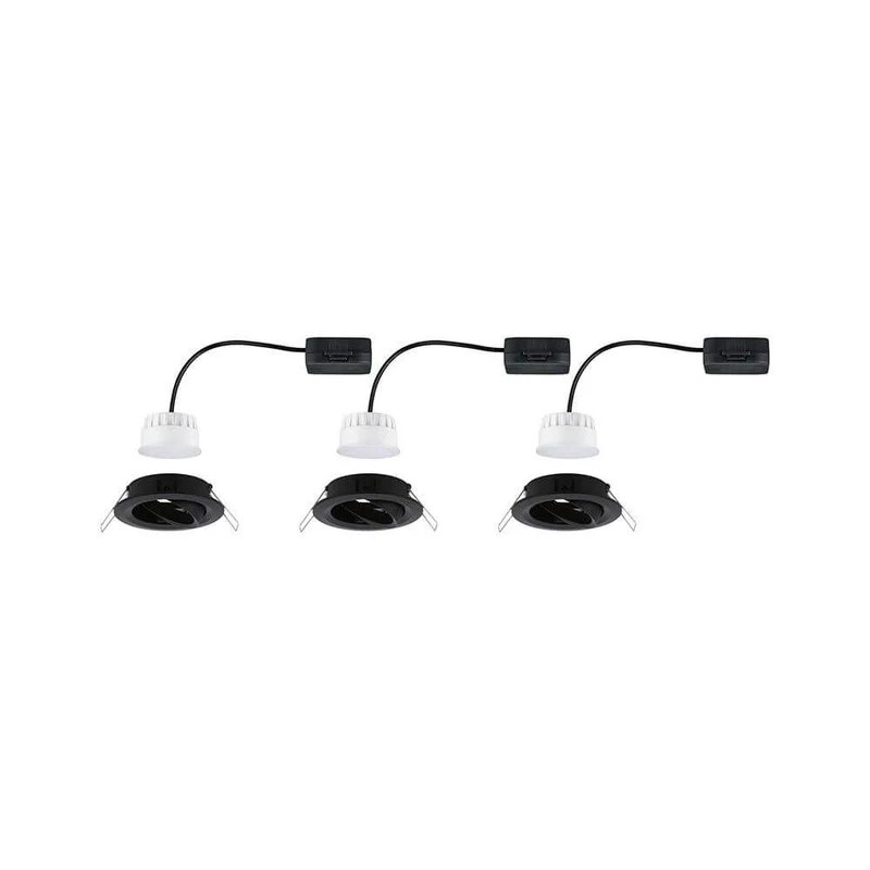 LED Einbauleuchte Nova LED Schwarz-Matt