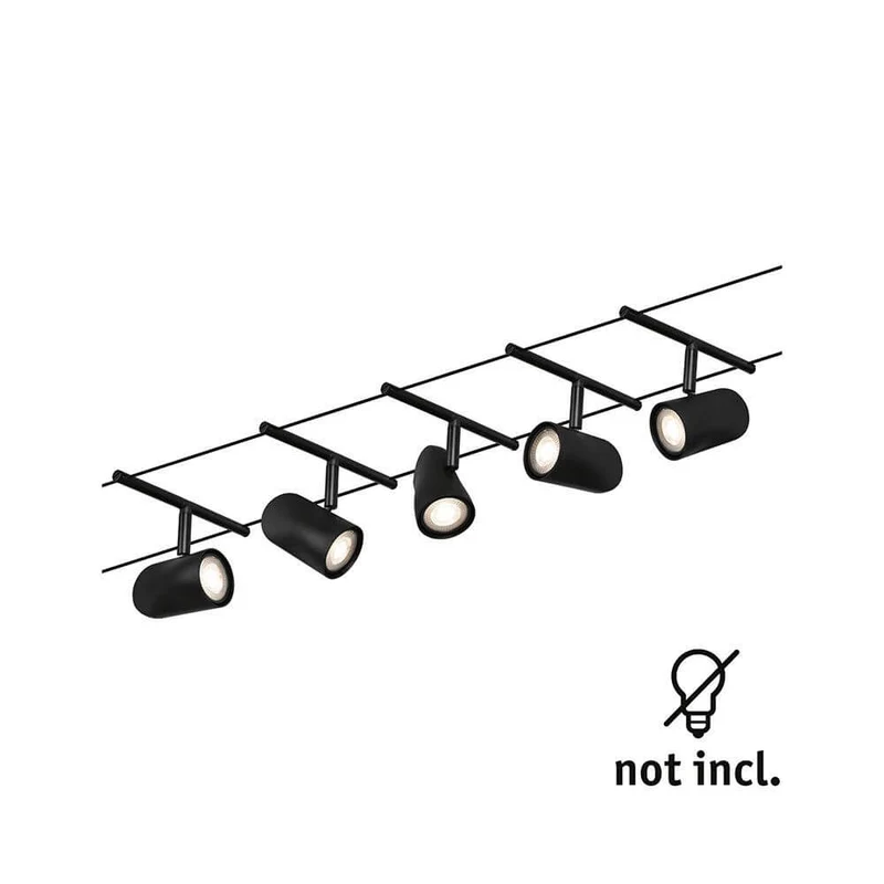 CorDuo Seilsystem Cup Basis-Set Schwarz-Matt, Chrom