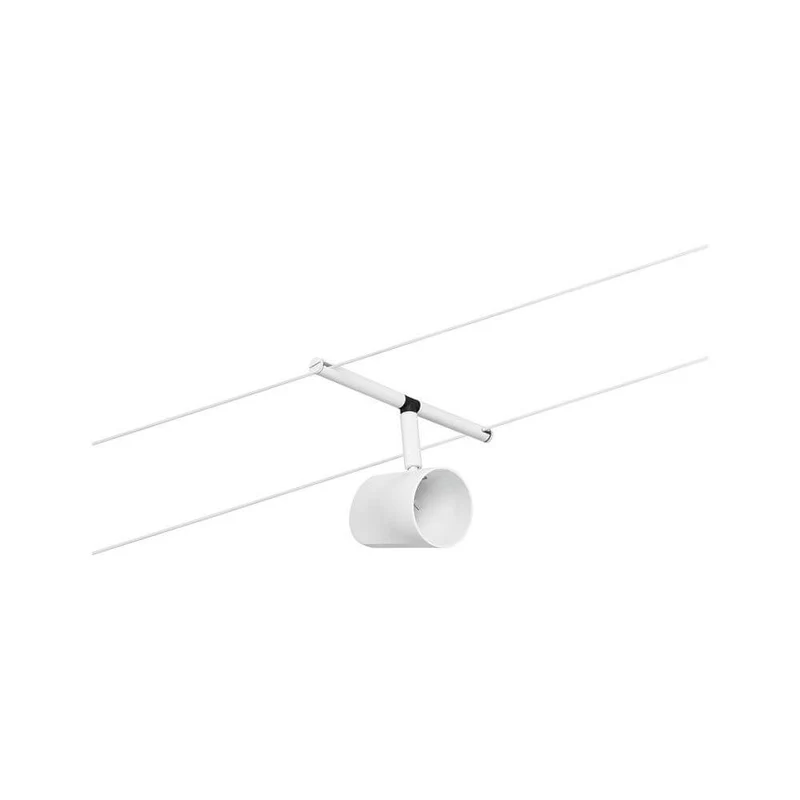 CorDuo Seilsystem Cup Einzelspot Weiß-Matt, Chrom
