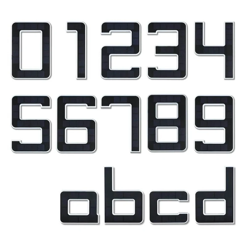 Solar LED Hausnummernleuchte Nummer 7