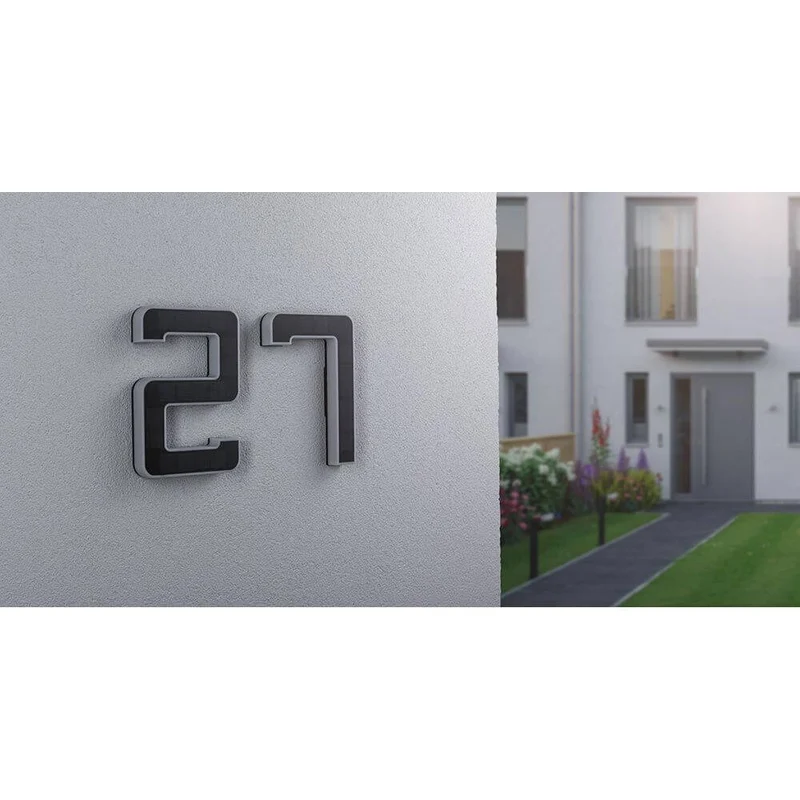Solar LED Hausnummernleuchte Nummer 7