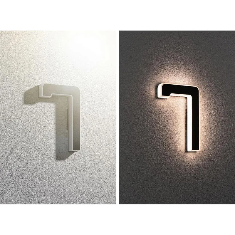 Solar LED Hausnummernleuchte Nummer 7