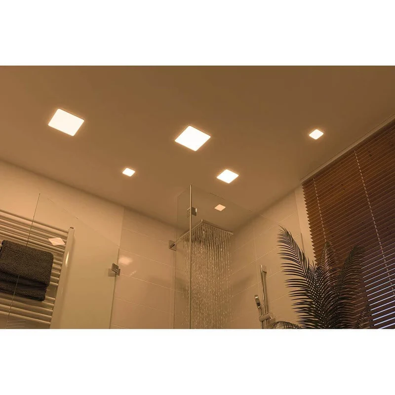 VariFit LED Einbaupanel Veluna 7,5 x 7,5 cm Eckig Satin