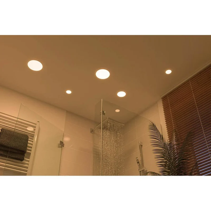 VariFit LED Einbaupanel Veluna Ø 18,5cm Satiniert IP44