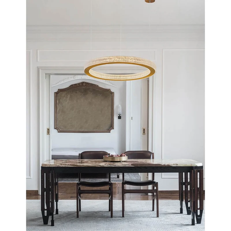 Fiore LED Hängeleuchte Antik-Gold
