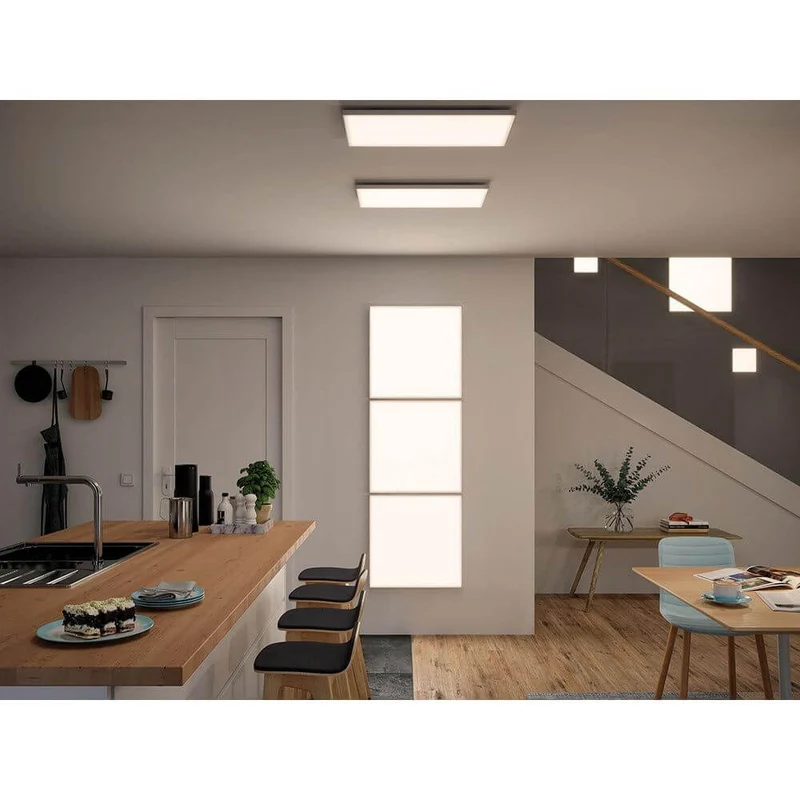 LED Panel Velora Eckig Weiß-Matt mit 3 Stufen-Dimmer