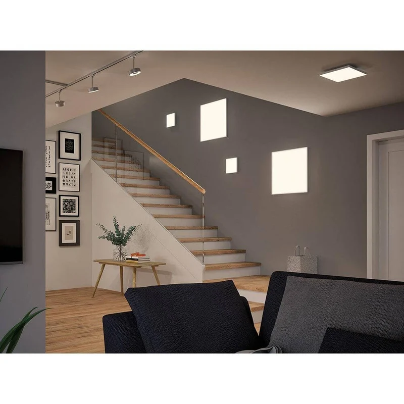 LED Panel Velora Eckig Quadratisch Weiß-Matt mit 3 Stufen-Dimmer