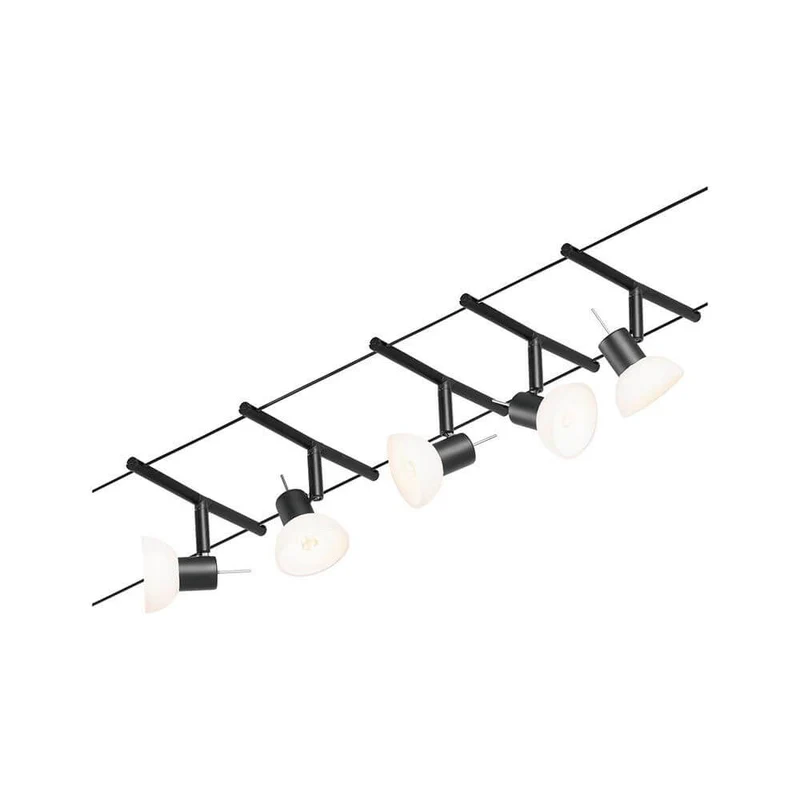 CorDuo Seilsystem Sheela 5-Spot Basis-Set Schwarz, Chrom