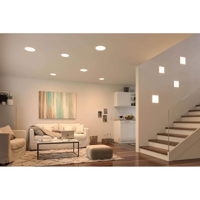 VariFit LED Einbaupanel Veluna mit 3-Stufen-Dimmer Eckig Satin
