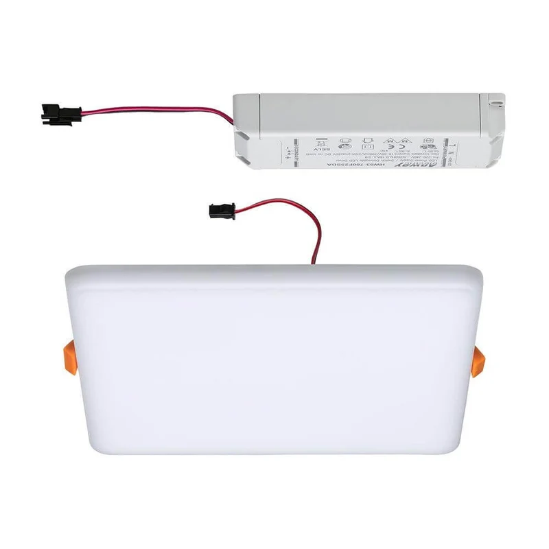 VariFit LED Einbaupanel Veluna mit 3-Stufen-Dimmer Eckig Satin