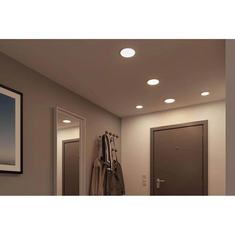 VariFit Areo LED Einbaupanel Ø 23cm mit 3-Stufen-Dimmer Chrom-Matt