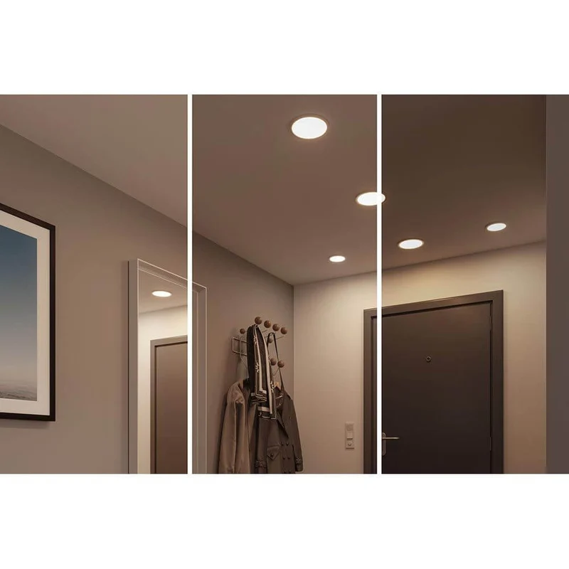 VariFit Areo LED Einbaupanel Ø 23cm mit 3-Stufen-Dimmer Chrom-Matt