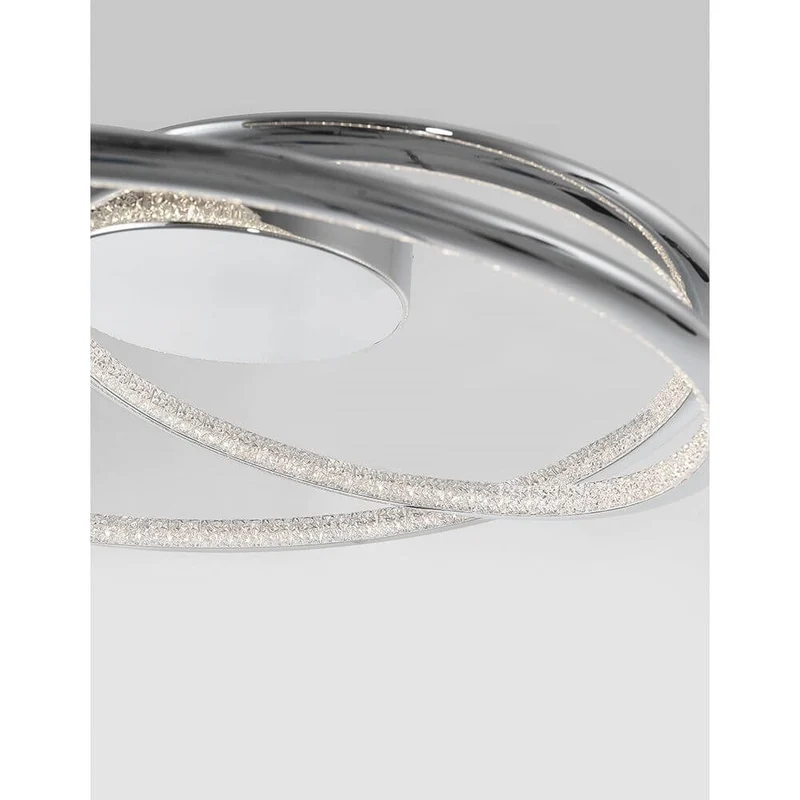 Plasencia LED Deckenleuchte Chrom