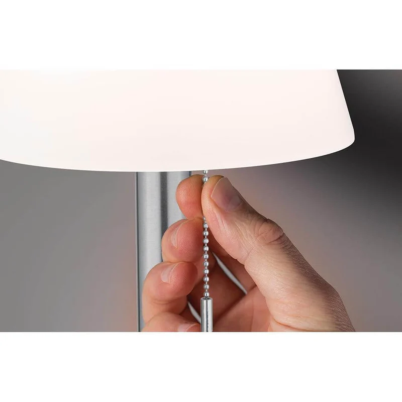 Solar LED Tischleuchte Lillesol Edelstahl mit Stufen-Dimmer