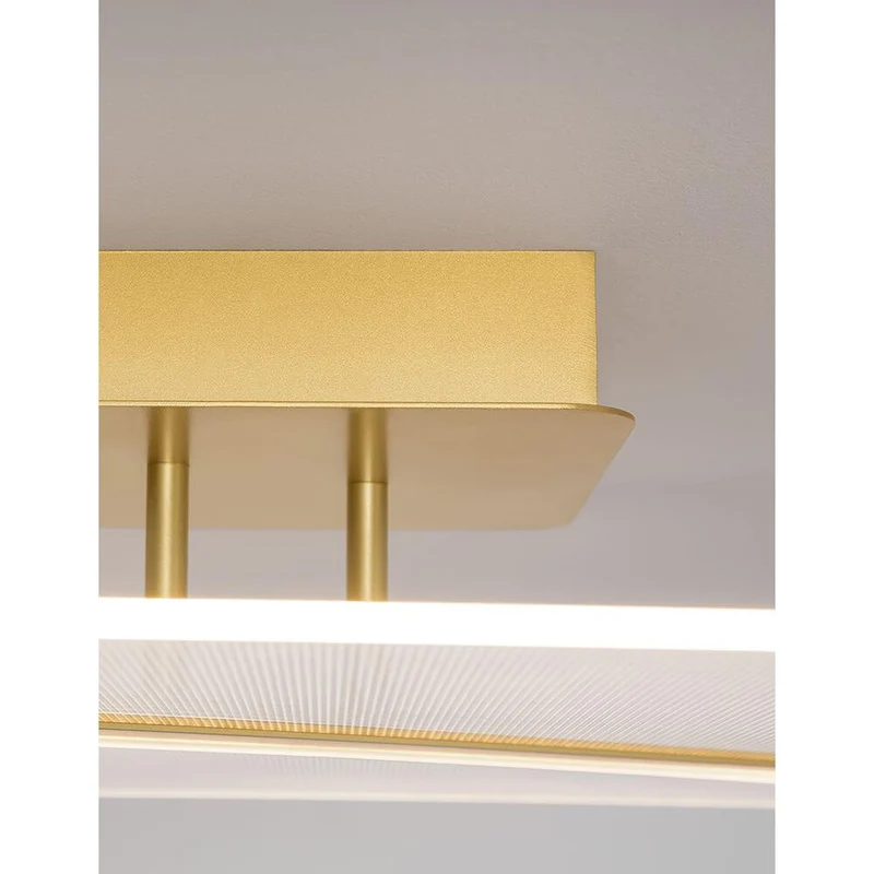 Jertuna LED Deckenlampe Gold, Klar