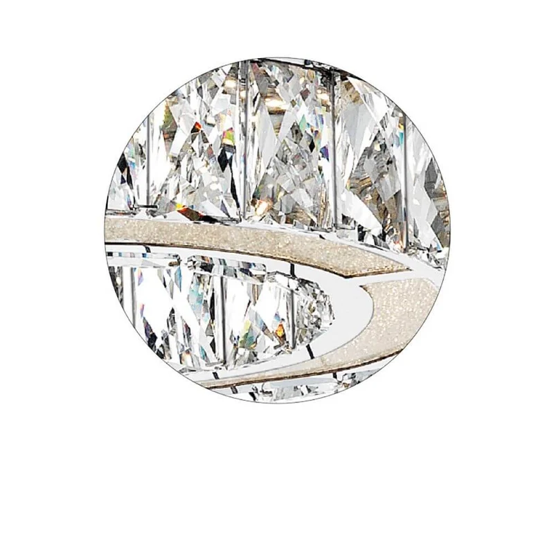 Corona LED Pendelleuchte Ø 27cm Kristall
