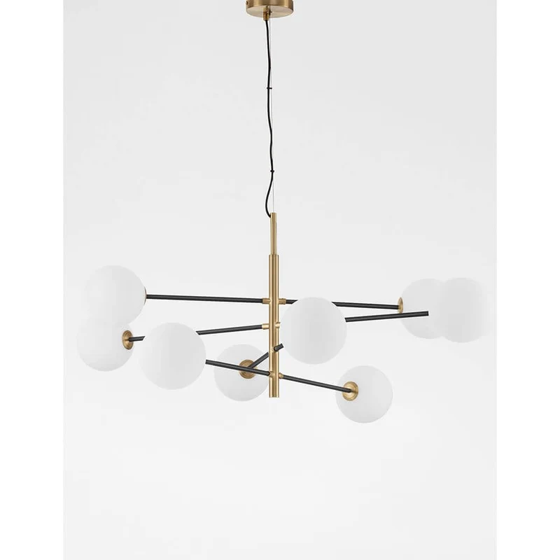 Vitra Glas-Hängeleuchte 8-flg. Weiß